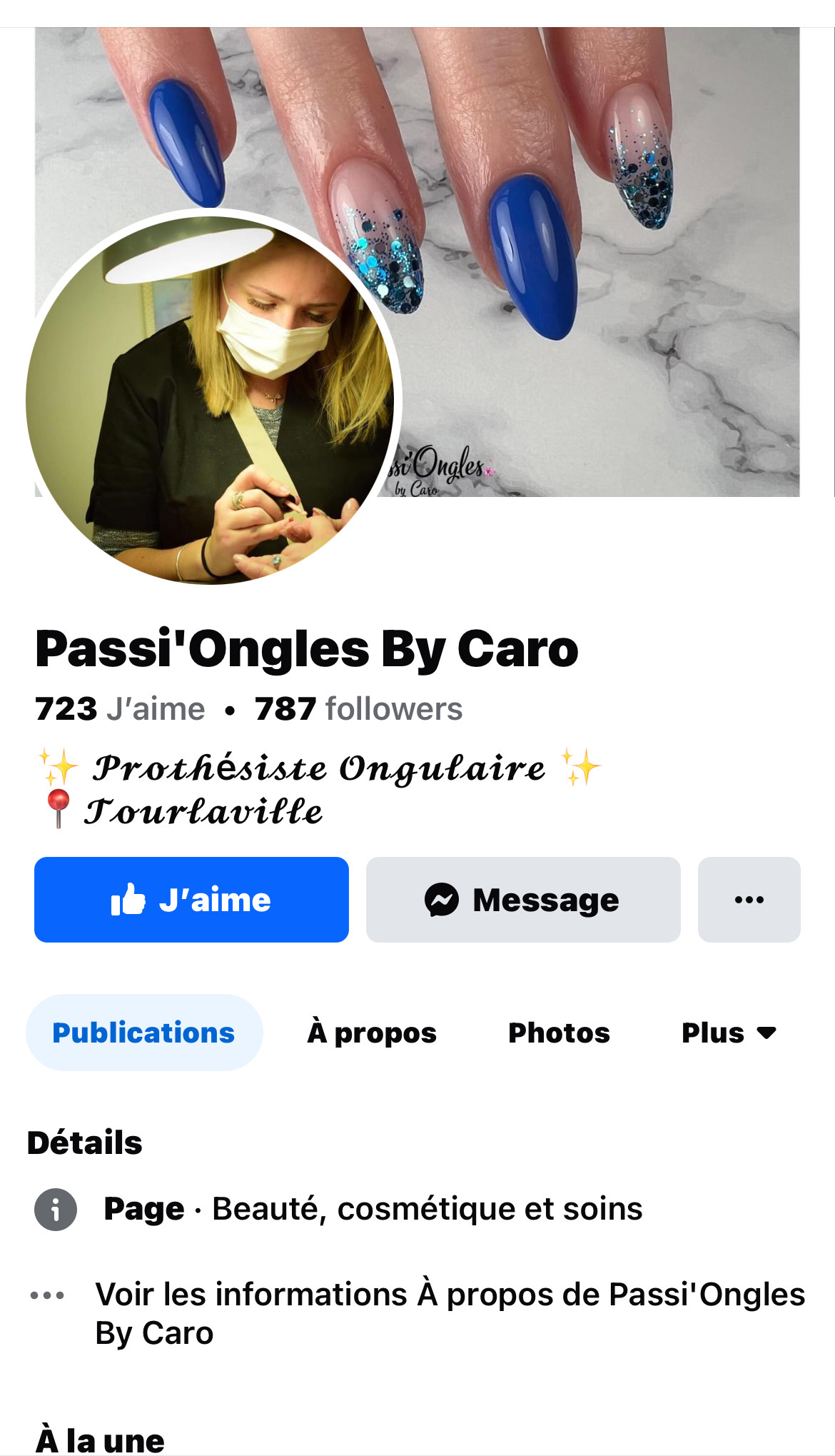 Compte facebook Passi'Ongles By Caro